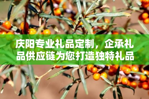 庆阳专业礼品定制，企承礼品供应链为您打造独特礼品体验
